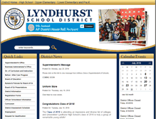 Tablet Screenshot of lyndhurstschools.net